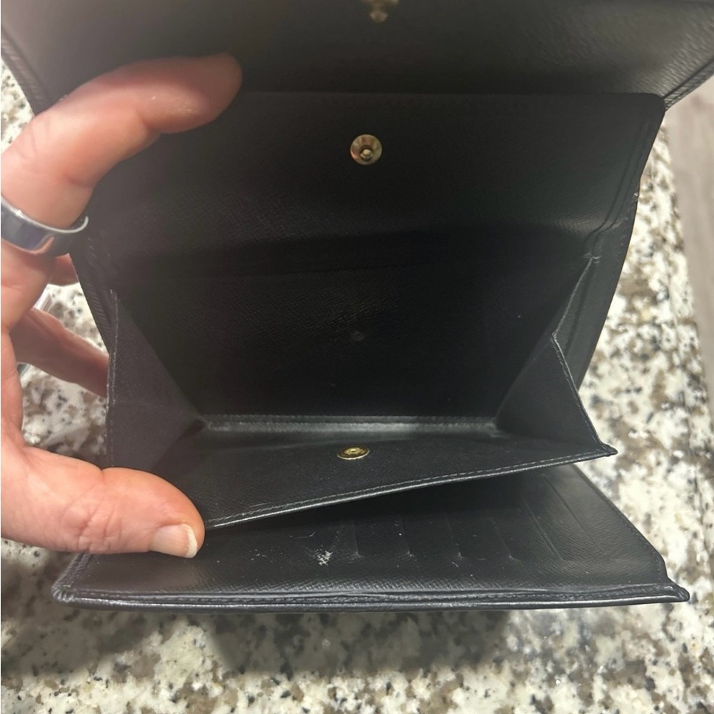 Louis Vuitton Porte Tresor Black Epi Leather Wallet - Picture 4 of 6